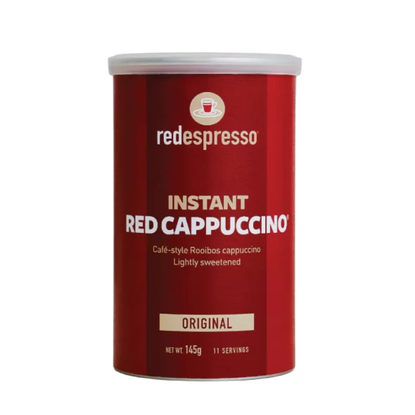 Red Espresso - Cappuccino Vermelho Rooibos Instantâneo Original 145g Lata