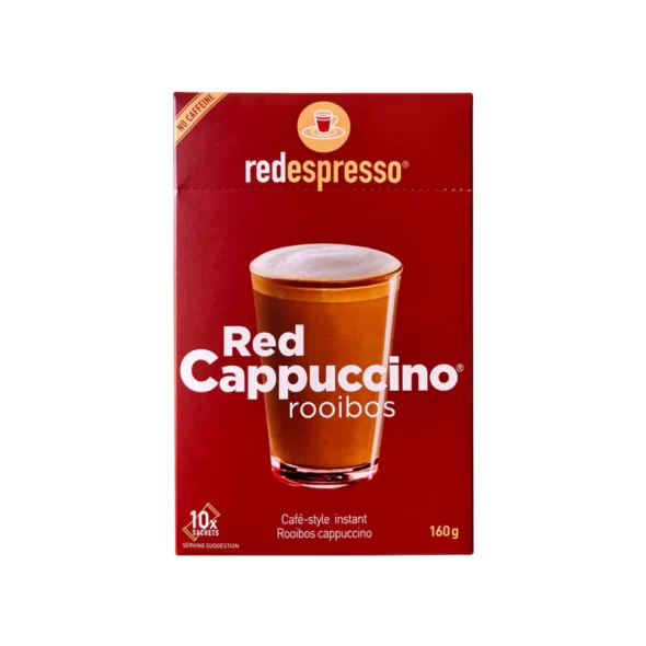 Red Espresso - Sachês de Cappuccino Vermelho Rooibos Instantâneo 10 x 16g