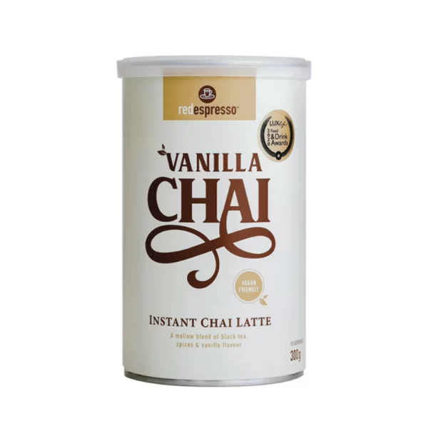 Red Espresso - Chá Latte de Baunilha Instantâneo 300g Lata - 15 Porções